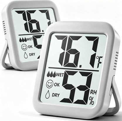 Antonki 2 Pack Room Thermometer Indoor Hygrometer