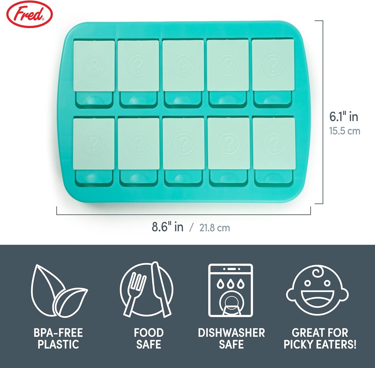 Genuine Fred MATCH UP Memory Snack Tray, Fun Interactive Snack Game for Kids, Travel Friendly Food Tray, Perfect Snacktivity for Picky Eaters