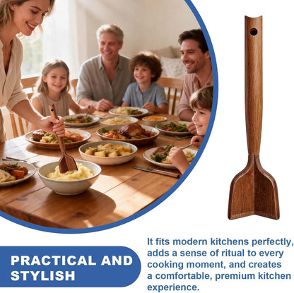 Glue‑Free Wooden Meat Chopper & Spatula Set