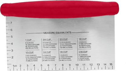 Norpro 583R Grip-EZ Bench Scraper/Chopper, Red