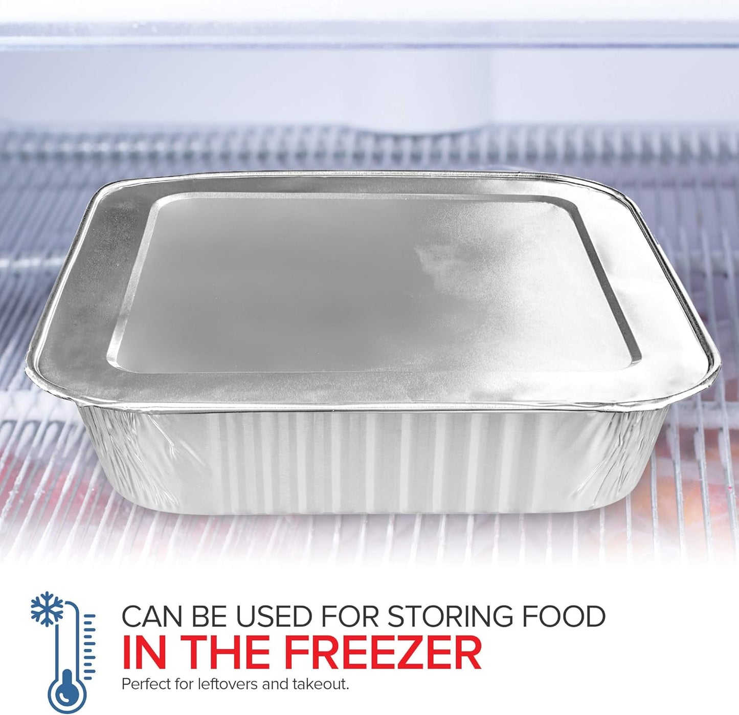 Stock Your Home Aluminum Pans 8x8 Disposable Foil Pans (20 Pack) - 8 Inch Square Pans - Tin Foil Pans Great for Cooking, Heating, Storing, Prepping Food