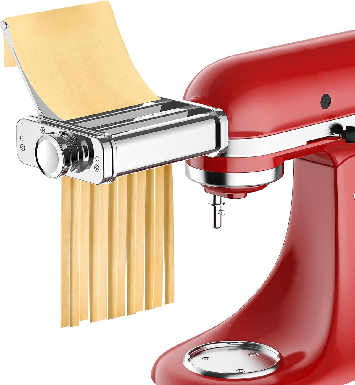 HOZODO 3-in-1 Pasta Attachment for KitchenAid Stand Mixer, Stainless Steel