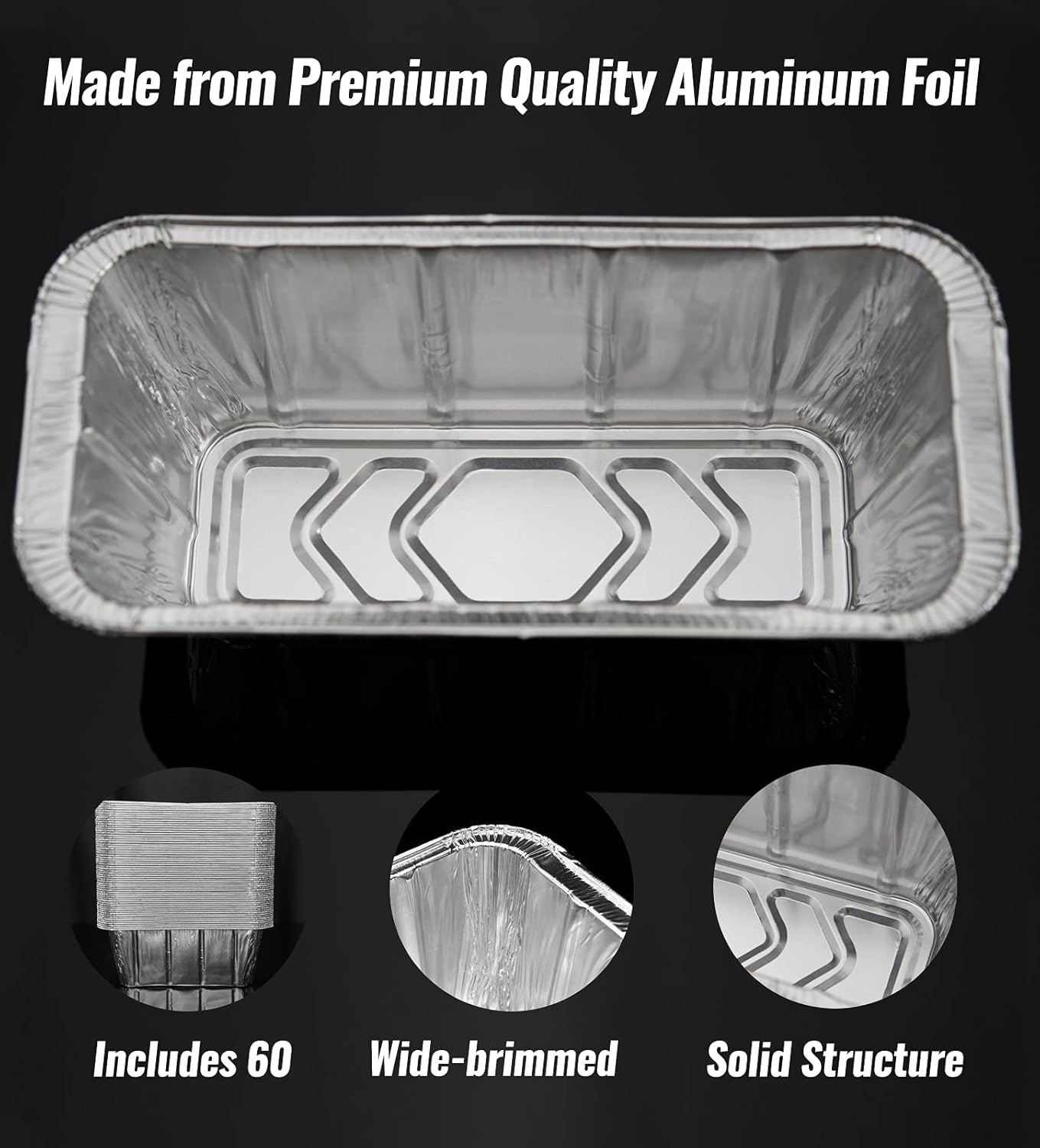 NUPICK 20 Pack 6415 Drip Pans Compatible for Weber Spirit Series, Genesis Series, Q Series Grills, Disposable Aluminum Foil Grease Trays, 8.5" x 6"