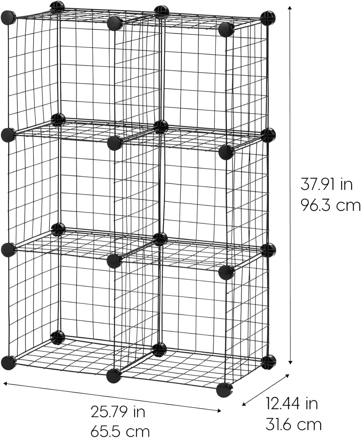 IRIS USA Wire Basket for Pantry Organizers and Storage, 2 Pack, Potato and Onion Storage, Easy Assembly, Stackable Storage Bins, Kitchen Cabinet Bathroom Shelf Organizers for Veggie, Fruit, Snack