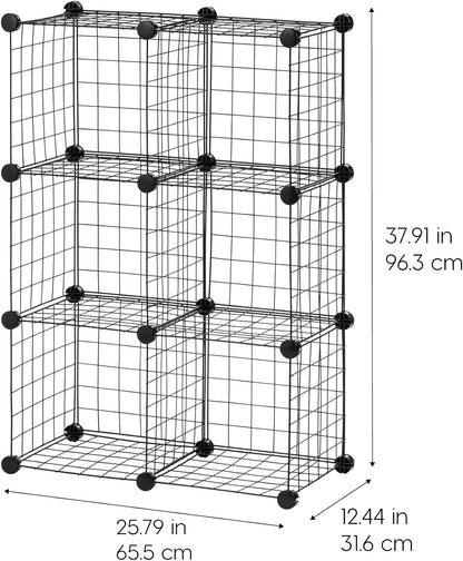 IRIS USA Wire Basket for Pantry Organizers and Storage, 2 Pack, Potato and Onion Storage, Easy Assembly, Stackable Storage Bins, Kitchen Cabinet Bathroom Shelf Organizers for Veggie, Fruit, Snack
