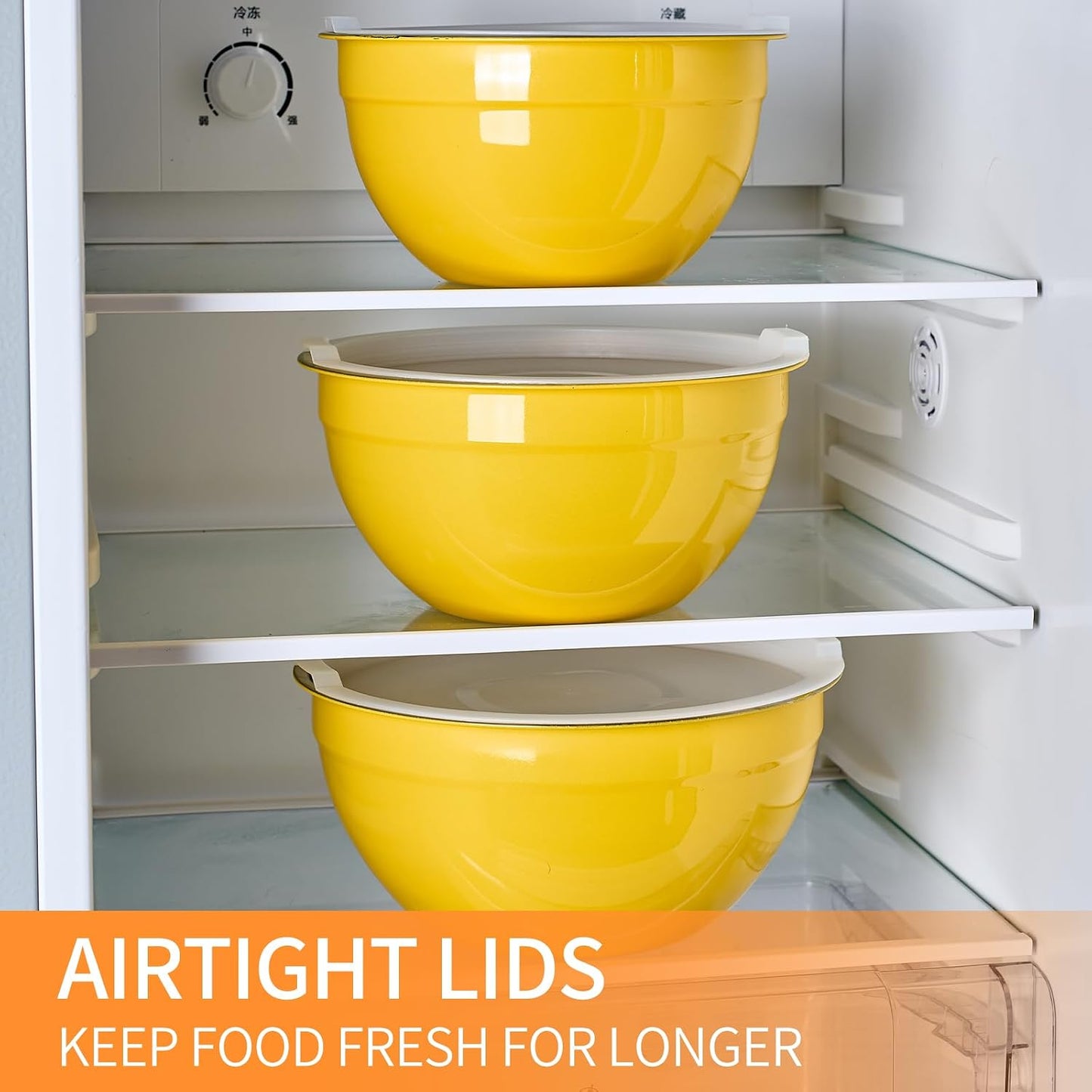 Pink Mixing Bowls with Airtight Lids, Stainless Steel Nesting Mixing Bowls Set of 7, Ideal for Baking, Prepping and Serving Food, Size 7, 3.6, 2.7, 2.1, 1.5, 1.1,0.8 QT, Stackable Design