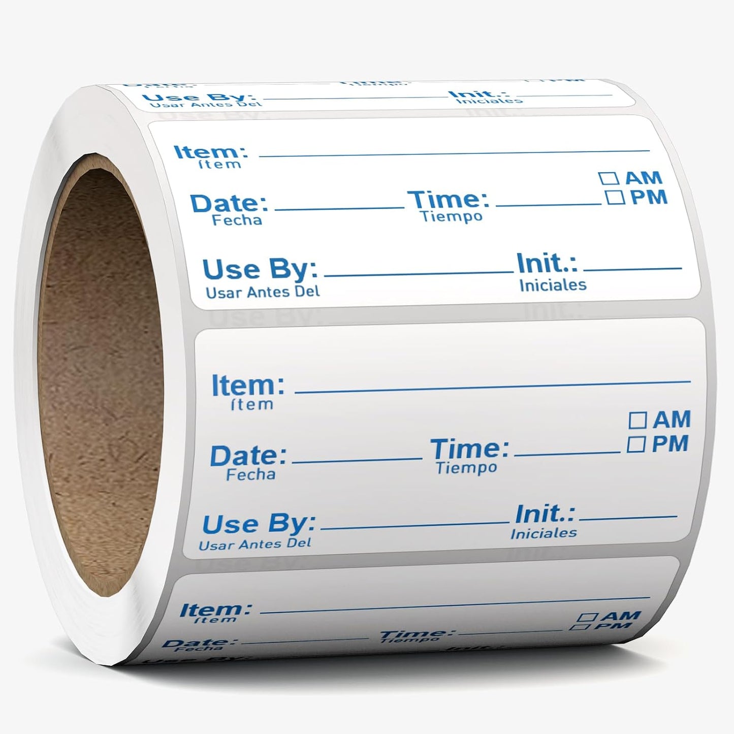 1000 Pcs Removable Freezer Labels for Food Containers 1 x 3, Risepekt Waterproof Food Storage Labels for Containers, Oil Resistant No-Residue Easy Clean for Kitchen Restaurants Grocery Stores Markets