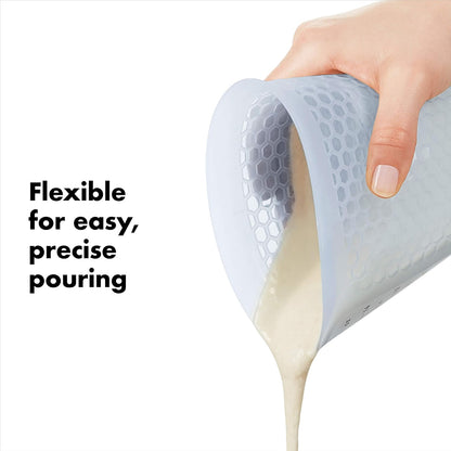 OXO Good Grips 3 Piece Squeeze & Pour Silicone Measuring Cup Set