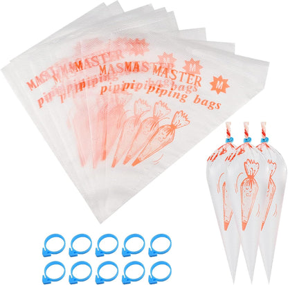 LABOTA Piping Bags Disposable,200PCS 12 Inch Pastry Bags,Icing Bags, for Cake Decorating