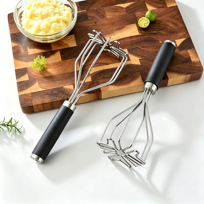 Stainless Steel Potato Masher Kitchen Tools for Potatoes, Veggies, Eggs