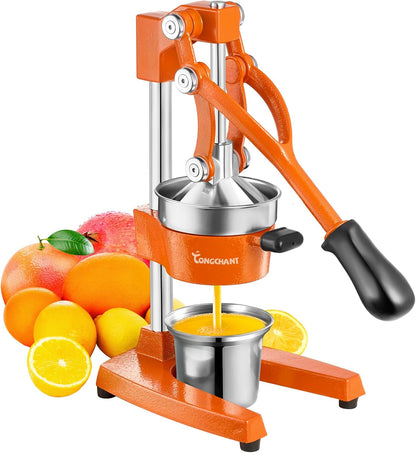TONGCHANT Cast Iron Manual Juicer for Orange Lemon Citrus Fruit & Lime
