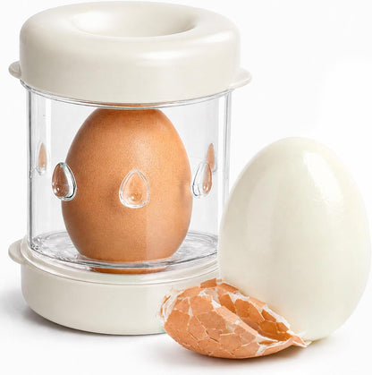 The Negg Boiled Egg Peeler - White