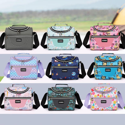 Lunch Bag for Kids Coole Lunch Box Tote for Women Girls Boys Children Student Insulated Bento Bag for School Work Picnic Outdoor Activities