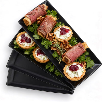 Gomakren 3 Tier Serving Trays Stand Porcelain Serving Platters 12 Inch White Serving Plates Dinner Platters for Appetizer Snack Fruit Cup Cake Tray Display Mothers Day Serving Dishes for Entertaining