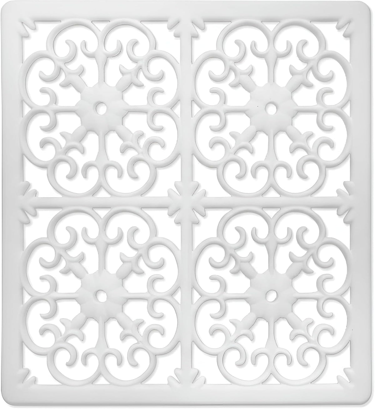 GASARÉ, Extra Large, Thick, Silicone Trivet for Hot Dishes, Pots, and Pans, Heat Resistant Mat for Countertop, Hot Pad for Kitchen, Easy to Clean, 16 x 12 x 3/8 Inches, White