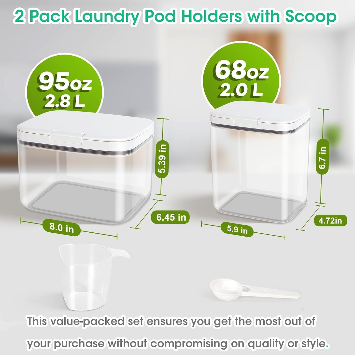Airtight Rice Container 25 Lbs with Handle and Cup – 12.68Qt Large Flour Sugar Storage Container with Pop Up Seal & Hanging Lid Hooks, Clear Tall Food Storage Bin for Kitchen Pantry Organization