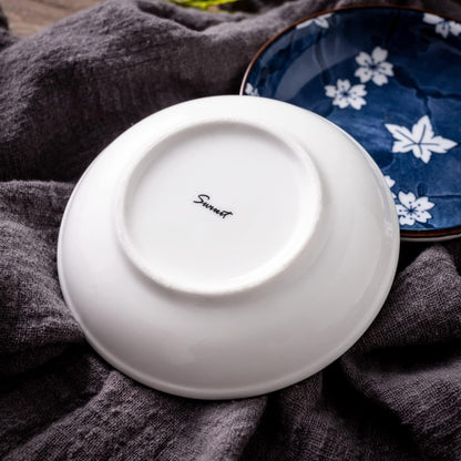 Japanese Style Ceramic Dipping Bowls,3'' Small Pinch Bowls Set Side Sauce Cups,Dishes for Sushi,Snack and Soy,BBQ,2.5 Oz Blue and White Mini Bowl for Kitchen Prep - Set of 6 (3 inch)