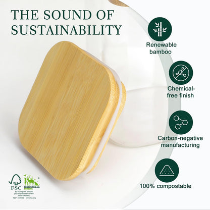 LIBWYS 12-Pack Square Glass Storage Jars with Bamboo Lids (0.6Qt/1.06Qt) - Stackable Food Containers for Pantry Organization, Coffee, Flour, Snacks, Tea | Kitchen Canisters Set
