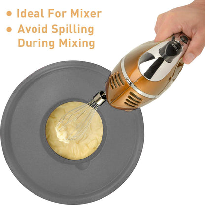 Wildone Mixing Bowls with Airtight Lids Set, 5PCS Stainless Steel Khaki Nesting Bowls for Kitchen, with Grater Attachments & Non-Slip Bottoms, Size 5, 3, 2, 1.5, 0.63 QT, Great for Mixing & Serving
