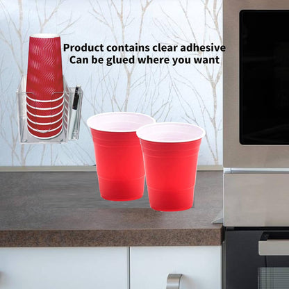 YeeBeny Cup Holder with Marker Slot, Acrylic Party Cup Organizer Storage Party Cup Dispenser Cup Mark Your Cup, Single Cup Dispenser, Disposable Cup Dispenser, Perfect for Any Occasion