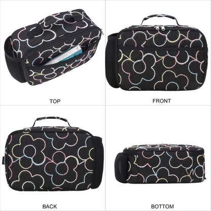 RHCPFOVR Kids Lunch Bag - Insulated Lunch Box for Boys Girls,Washable Lunch Bag and Reusable Toddler Leak-proof Lunchbox for School and Daycare - Colors A