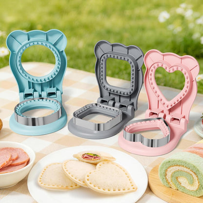 32PCS Sandwich Cutter and Sealer Set Sandwich Cutter for Kids, Vegetable Fruit Cutter Shapes with Food Picks for Kids School Lunch Bento Box Accessories Cookie Cutters