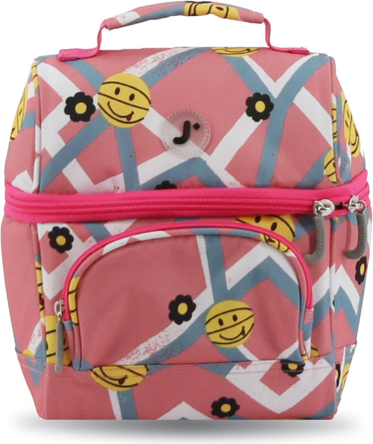 J World Corey Kids Lunch Bag. Insulated Lunch-Box for Boys Girls, Camo - Colors B