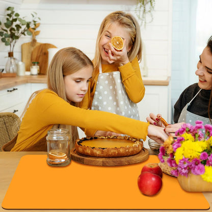 Extra Large Silicone Mat, 31.5x23.6 Inch Heat Resistant Mat for Kitchen Counter, Non Stick Silicone Baking Mat for Dough and Pastry, Thick Silicone placement Countertop Protector, Black countertop mat