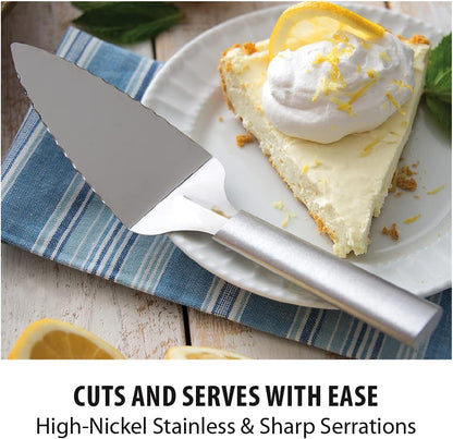 Rada Cutlery Serrated Pie Server (R120), Silver