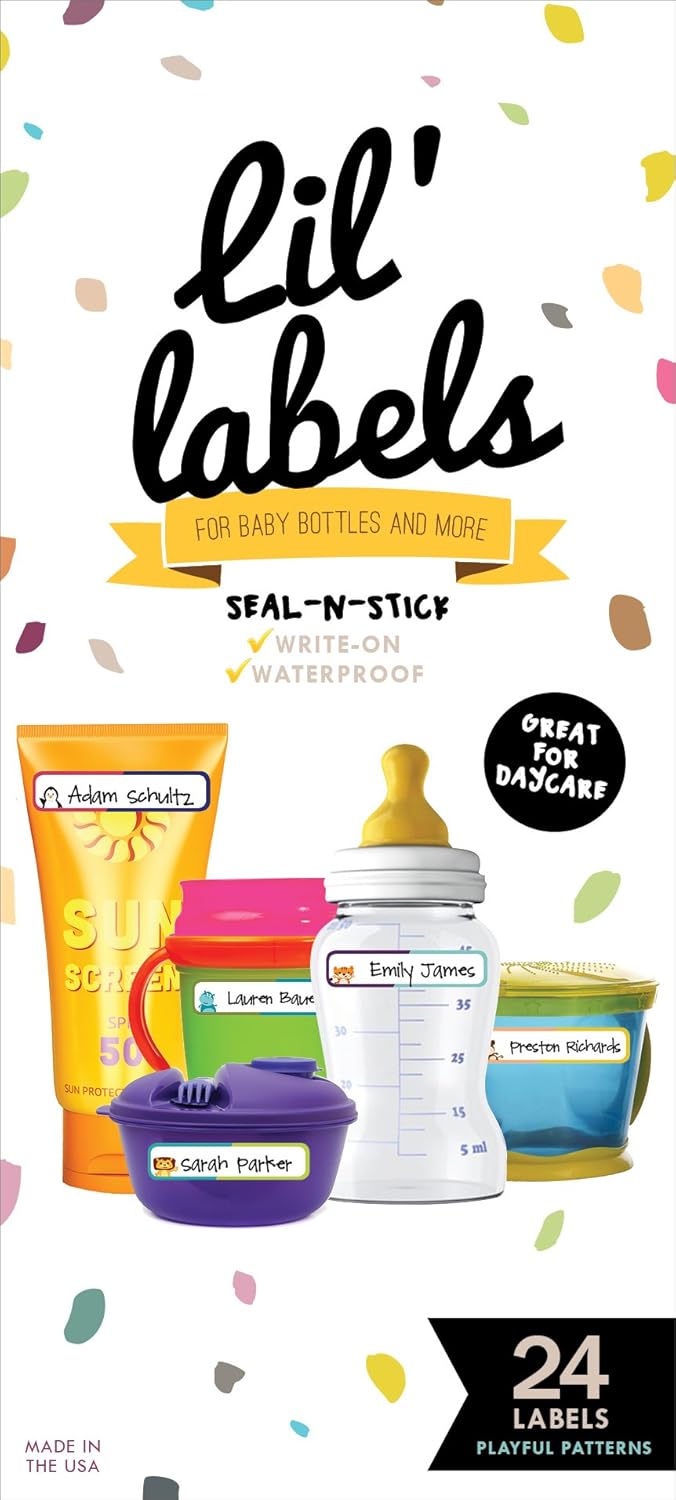 Removeable, Write-On Food Labels, Waterproof, Multipurpose, Freezer Safe, Self-Laminating Label, Dishwasher-Safe for Home Organization and Kitchen Labels (All-Purpose White), Made in The USA