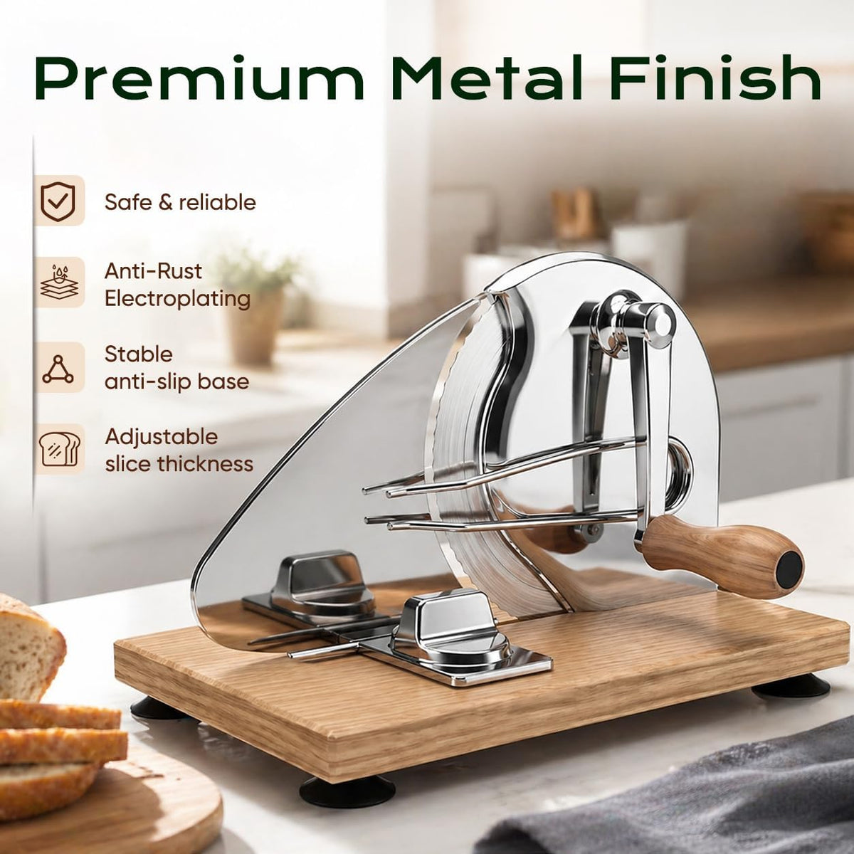 Saluna Manual Bread Slicer for Sourdough and Homemade Bread