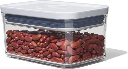 OXO Good Grips POP Container – Airtight 1.7 Qt for Coffee and More Food Storage, Rectangle, Clear