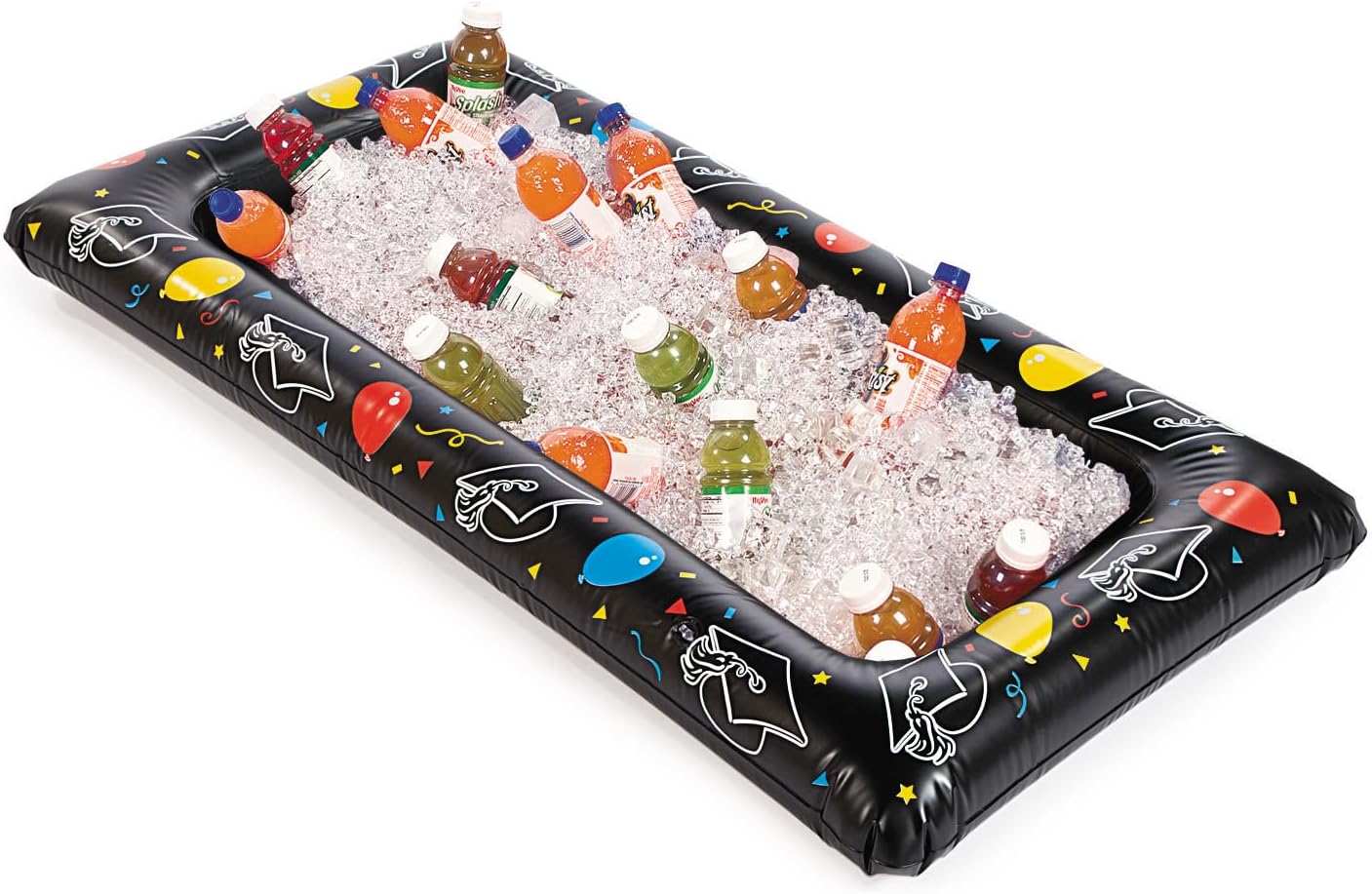Fun Express Inflatable Cooler 54x28 Inch Large Drink Cooler for Parties - Portable Bar Table for Events & Grad Party Supplies | Ice Holder Buffet Station for Outdoor Party Essentials & Hosting