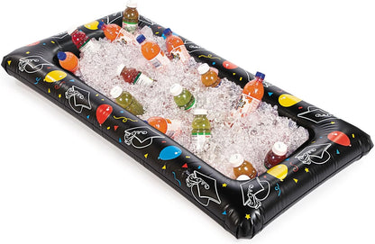 Fun Express Inflatable Cooler 54x28 Inch Large Drink Cooler for Parties - Portable Bar Table for Events & Grad Party Supplies | Ice Holder Buffet Station for Outdoor Party Essentials & Hosting