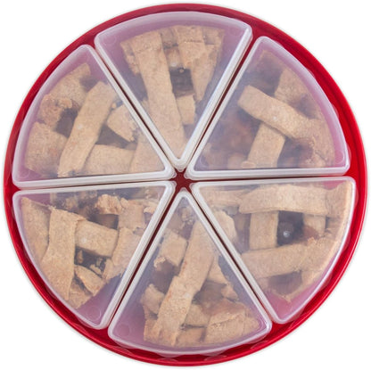 Fox Run Pie Carrier and Saver With Lid, Saves up to 10" Pies, Includes 6 Pie Slice Containers