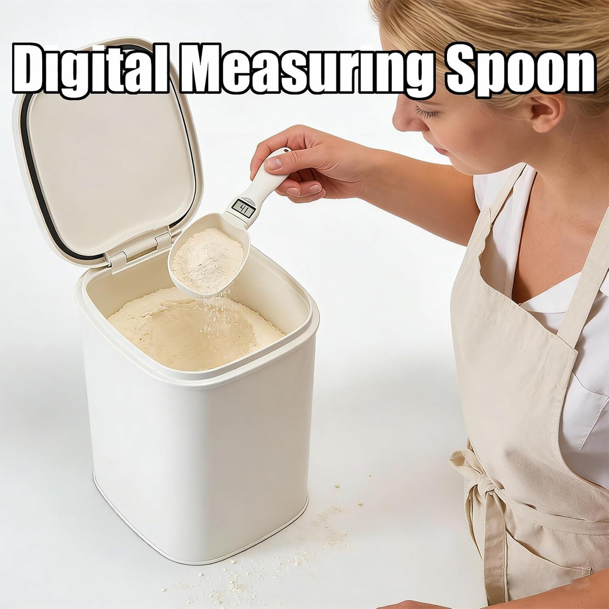 2026 New Digital Measuring Spoon, Electronic Measuring Spoon, Digital Food Measuring Scoop Scale Cup With LCD Display, 800g/1g High Precision, for Dog Cat Pet Food, Daily Meals Kitchen Gadgets (1)