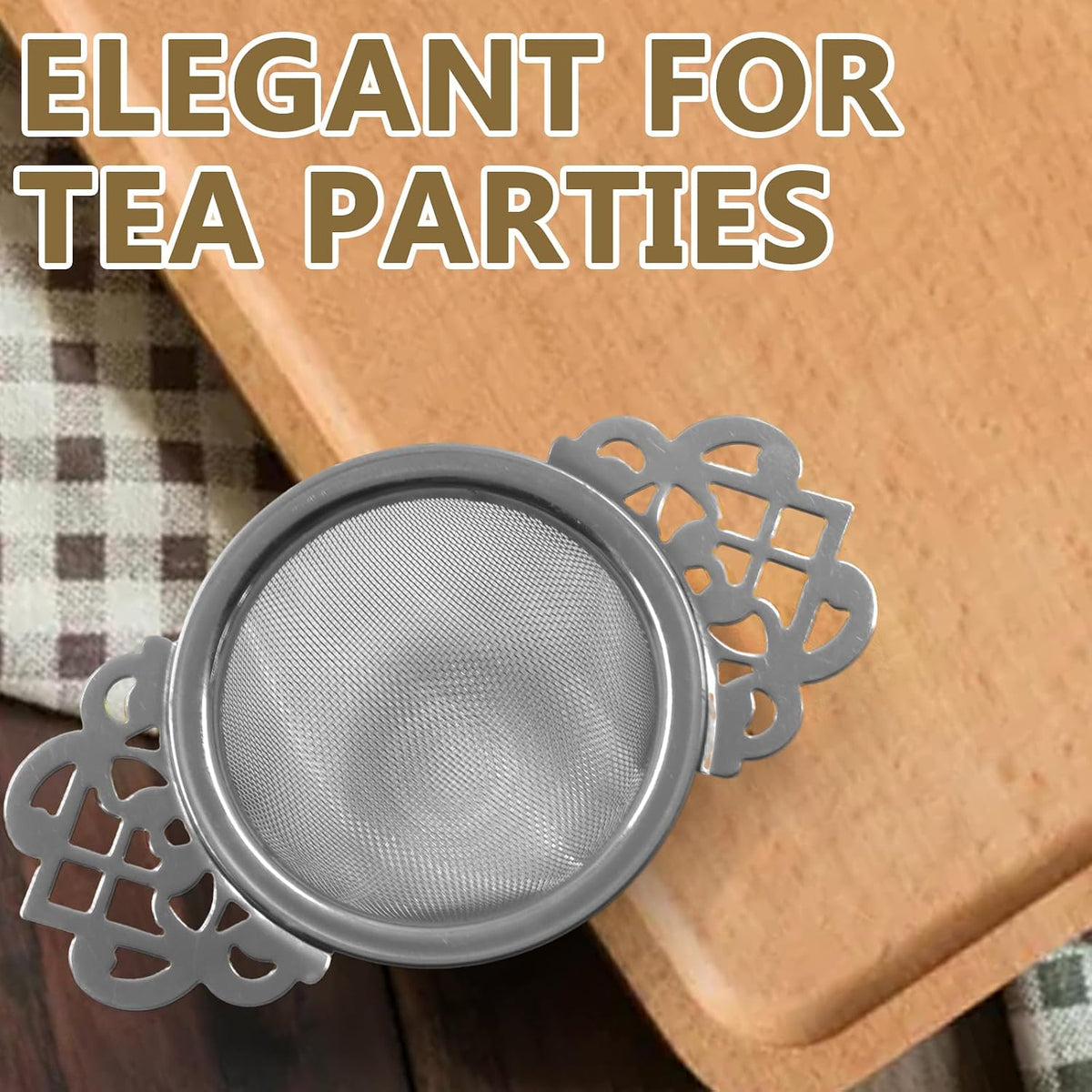 Fine Mesh Tea Strainers, Silver Loose Leaf Tea Filter