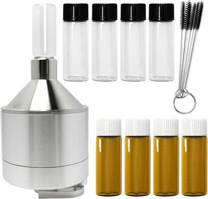 Spice Grinder【2.2 inch Silver】Pepper Grinding Set