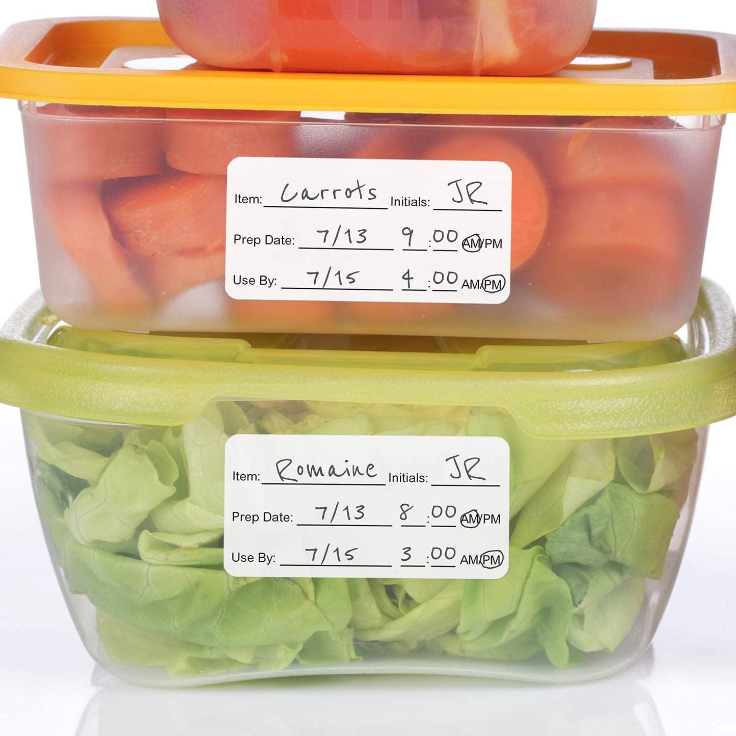 Restaurant Quality Shelf Life Labels / 500 Meal Prep Stickers/Use by Removable Labels / 2" x 3" Food Organization Sticker/Made in The USA