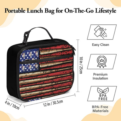 Large Lunch Box for Girls Insulated Lunch Bag with Water Bottle Holder Front Zipper Pocket Leakproof Waterproof Reusable Lunch Tote Bag for Work Picnic Camping Back to School (pink floral)