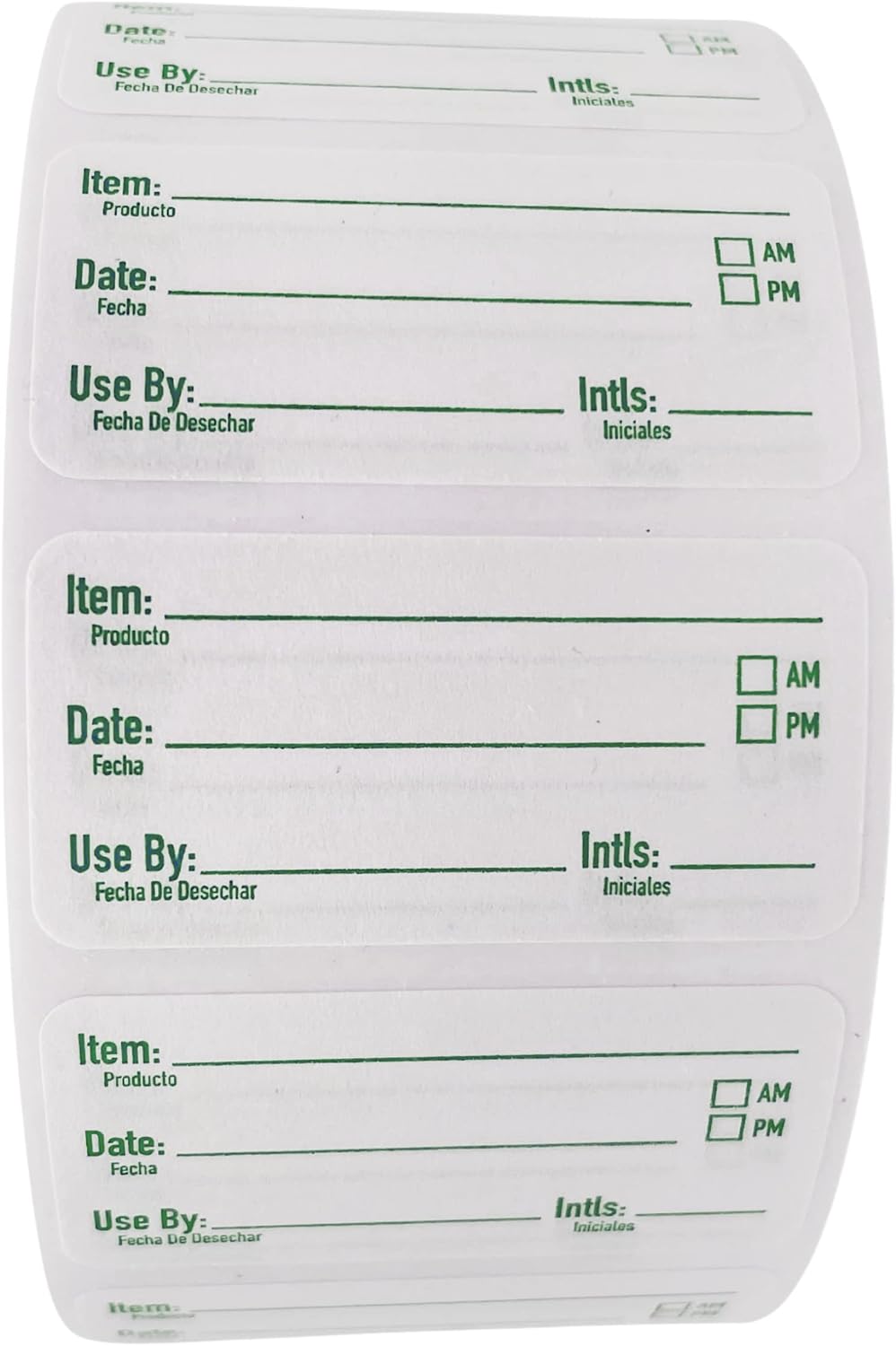 2x1 Dissolvable Food Labels, 1000 Label Stickers, Bottle Labels for Storage Bins, Sticker Labels for Food containers, (1000, Blue)