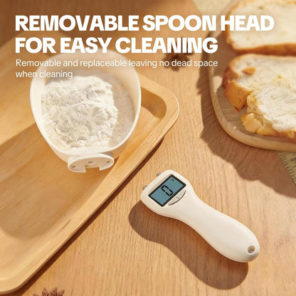2026 New Digital Measuring Spoon, Electronic Food Scale with LCD Display, Adjustable Smart Spoon for Kitchen, Accurate Gram Ounce Scale for Home Cooks Bakers Chefs Pet Owners