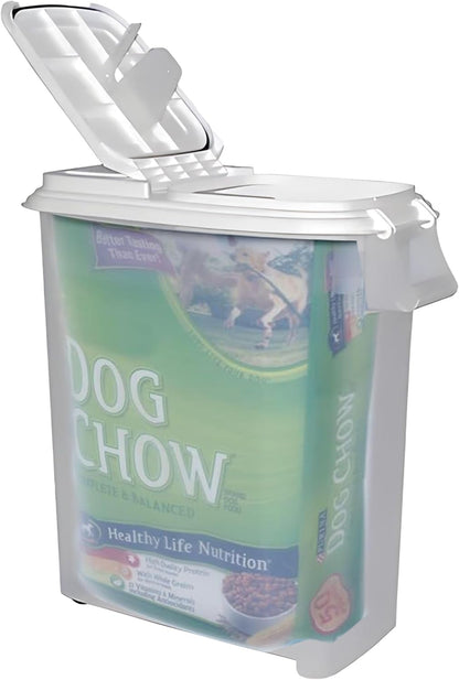 Buddeez 80-Quart Roll-Away Pet and Large Animal Food Dispenser with Scoop