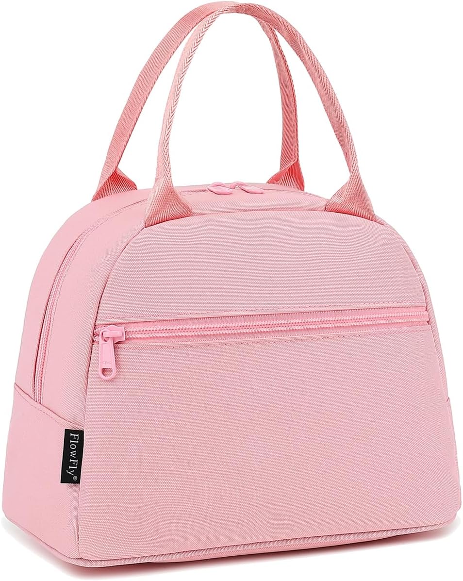 FlowFly Insulated Lunch Cooler Bag - Tote Bag Organizer for Women/Men, Black - Colors A