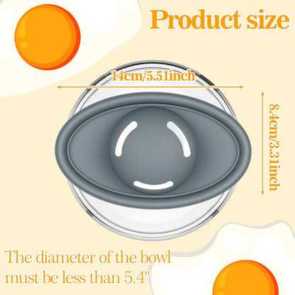 2PCS Silicone Egg Yolk Separator, Food-Grade Egg Separator for Raw Eggs, 3-Slit Yolk Separator Tool for Baking, Cooking