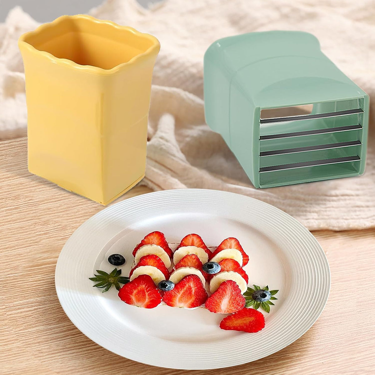 CEHNCEH Fruit Slicer Cup Strawberry Hard-Boiled Egg