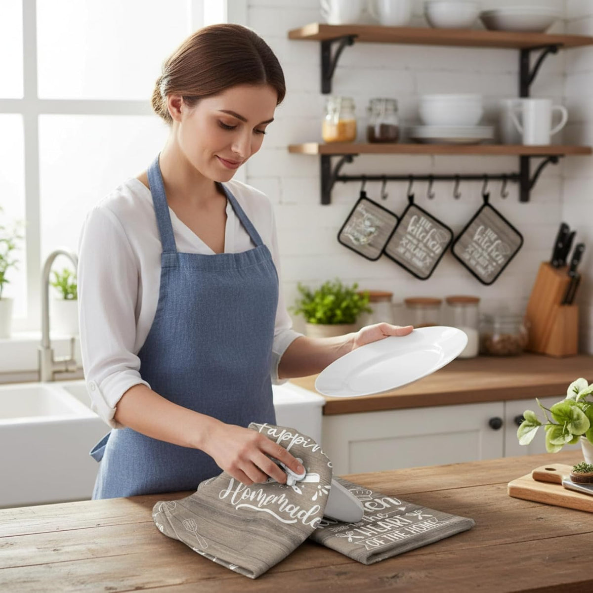 Sratte 6 Pcs Farmhouse Kitchen Decor Accessories Set