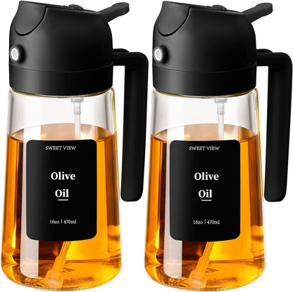 SWEET VIEW Olive Oil Sprayer for Cooking 16oz/470ml