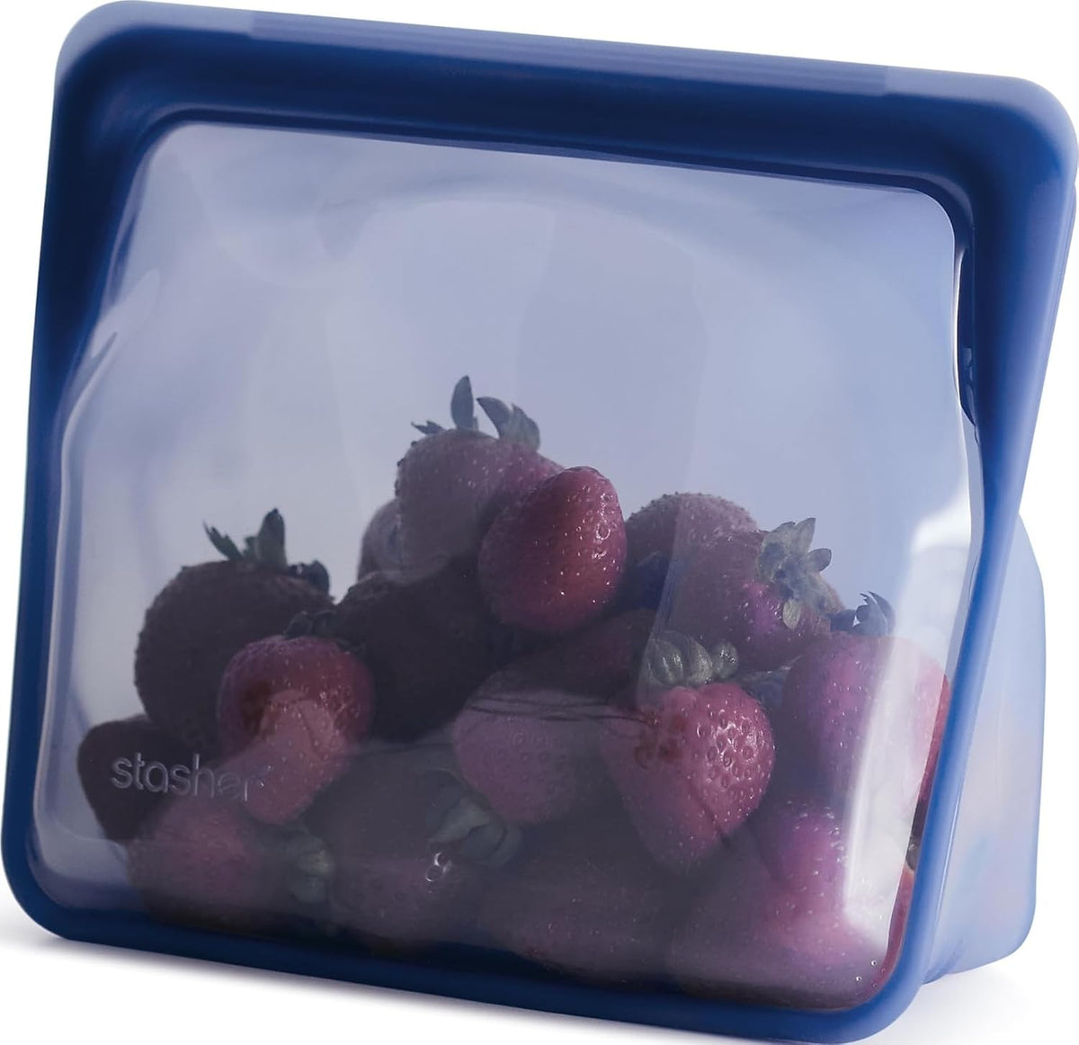 Stasher Premium Reusable Silicone Food Storage Bags, 2-Pack, Clear