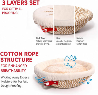 KneadAce Essential Sourdough Starter Kit - Artisan Bread Baking Tools